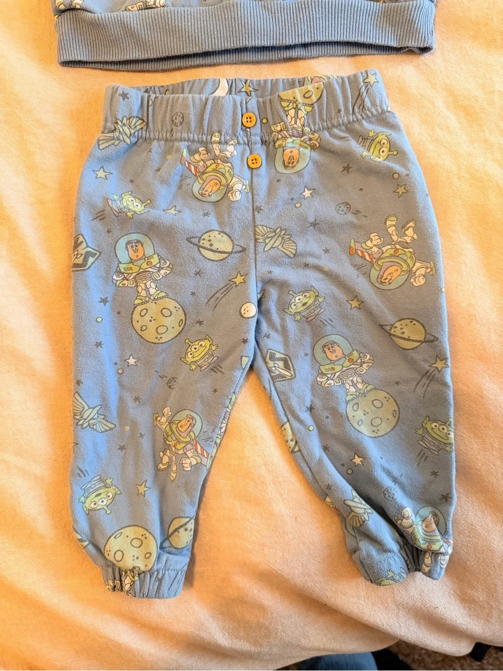 Toy Story Blue Space-Print Baby Sweats Set